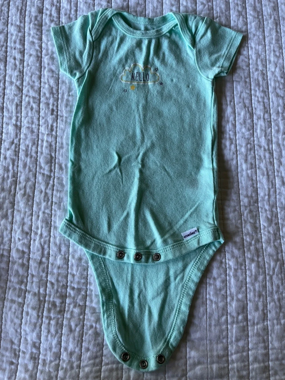 Gerber Onesie Multi-Pack - Pastel Yellow, Mint, White, Gray